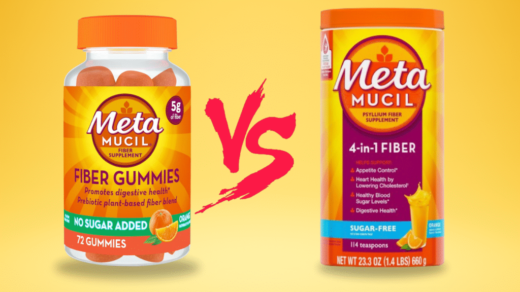 Image of Metamucil Gummies vs Powder