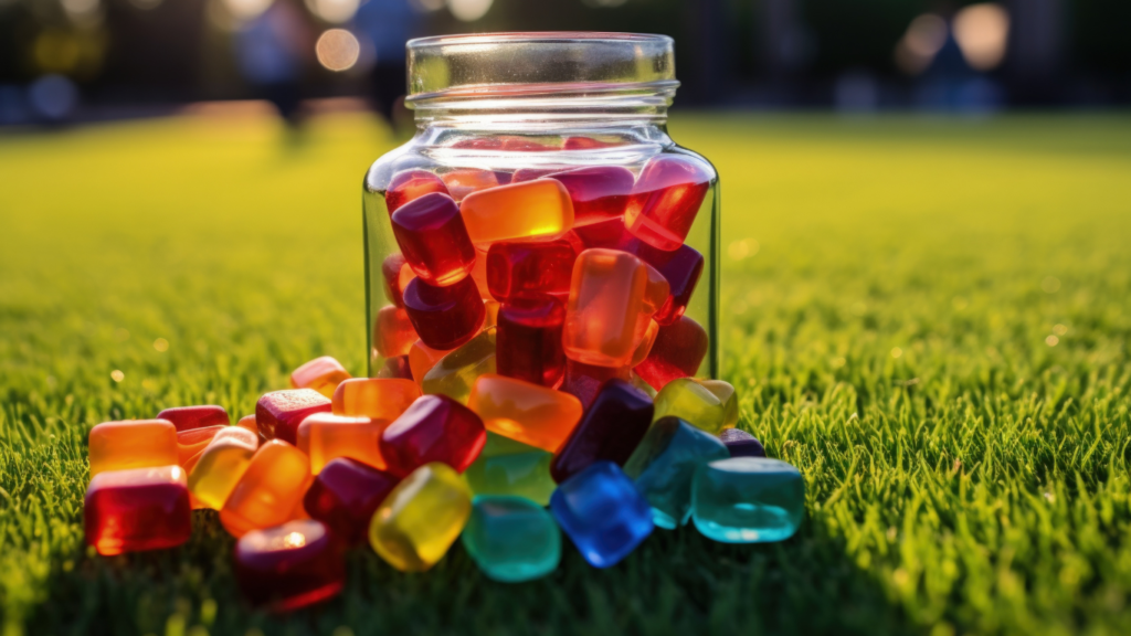 a picture showing gummies